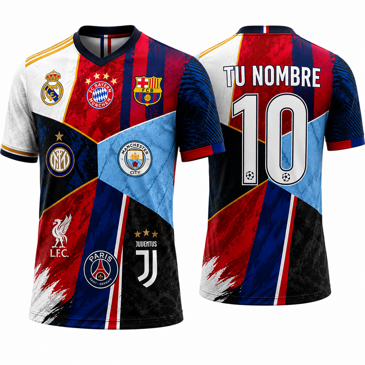 CAMISETA CON NOMBRE Y NUMERO